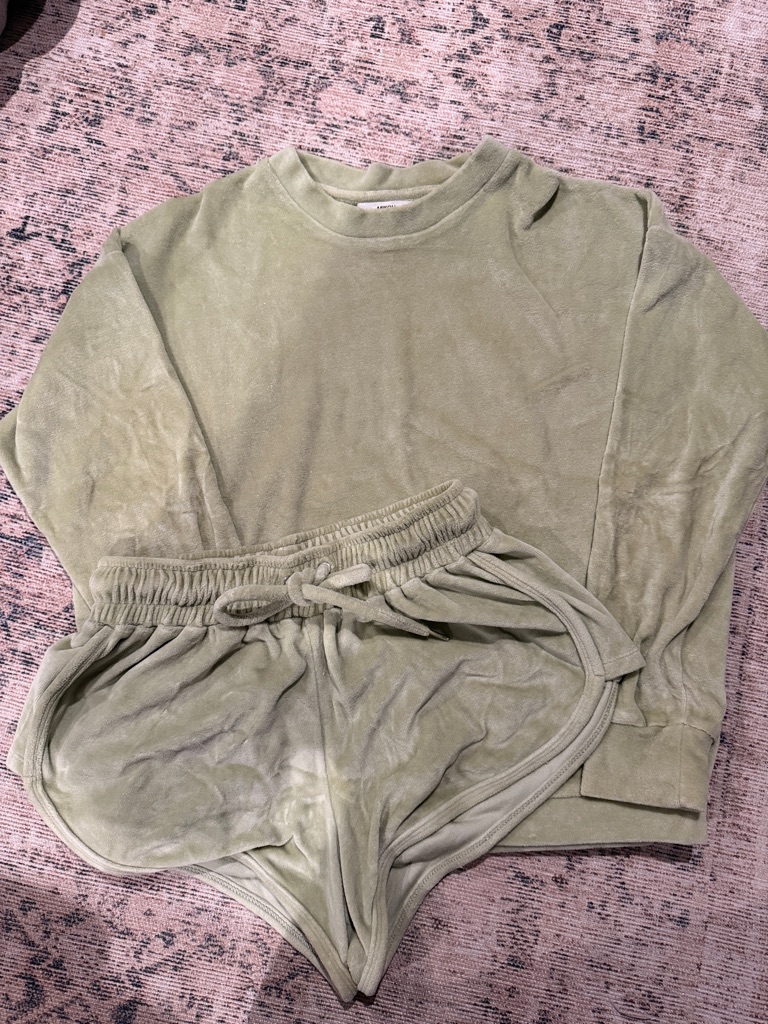 Mikoh Soft Green Terry Lounge Set